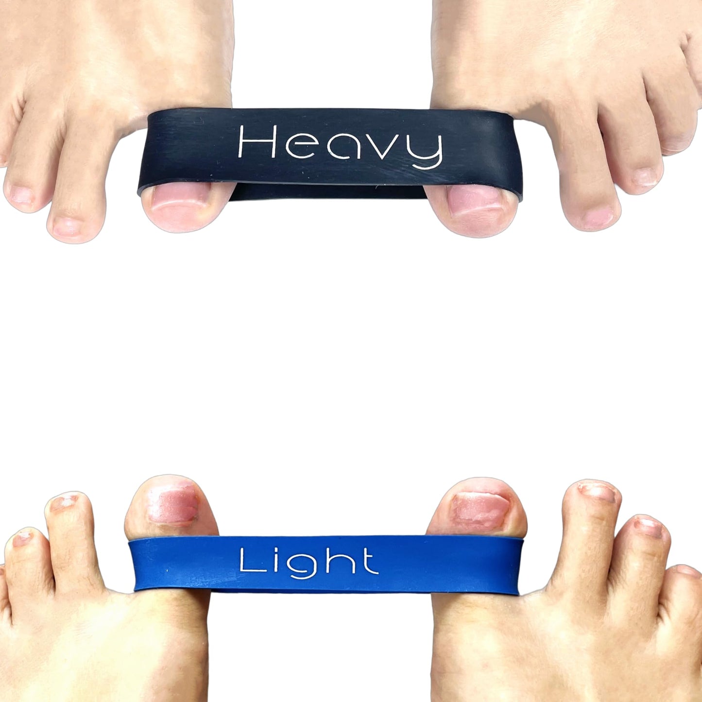 Soxsense Toe Stretcher Bands - Toe Spacers for Bunion Correction, Hallux Valgus Corrector, Foot Stretcher Resistance Band for Bunion Relief 2 PCS