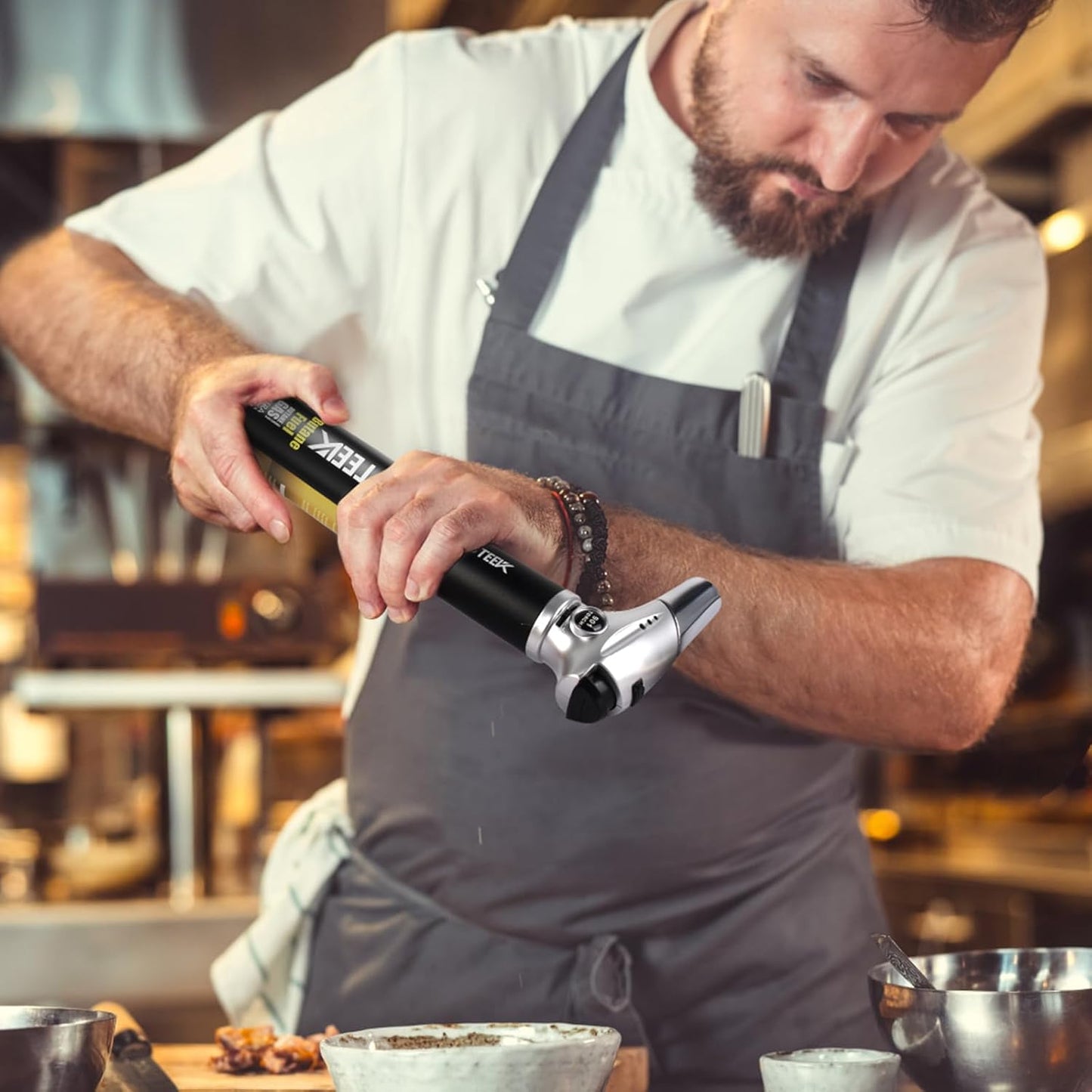 TBTEEK Cooking Torch - Versatile Kitchen Lighter with Butane Fuel for BBQ, Baking & Soldering (1 Can)