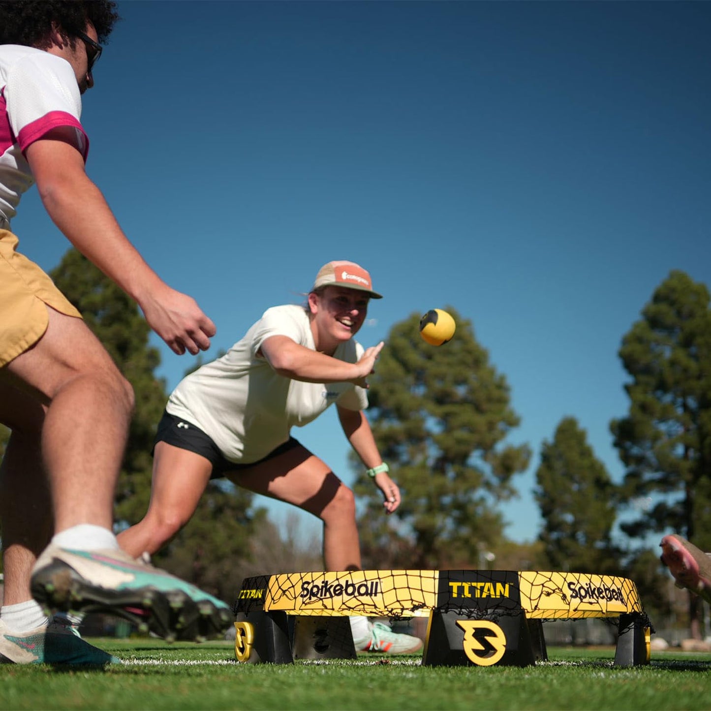 Spikeball Titan Game Set - Stronger Frame & Enhanced Stability, Includes 1 Pro Ball & 1 Atlas Ball, Competition Ready, Portable with Carry-Bag