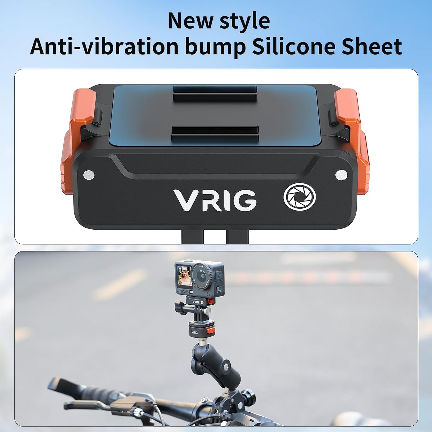 VRIG 2PCS 6 2-Prong Magnetic Quick-Release Adapter Mount for DJI Osmo Action / Osmo Nano, Dual-Direction Magnetic Base