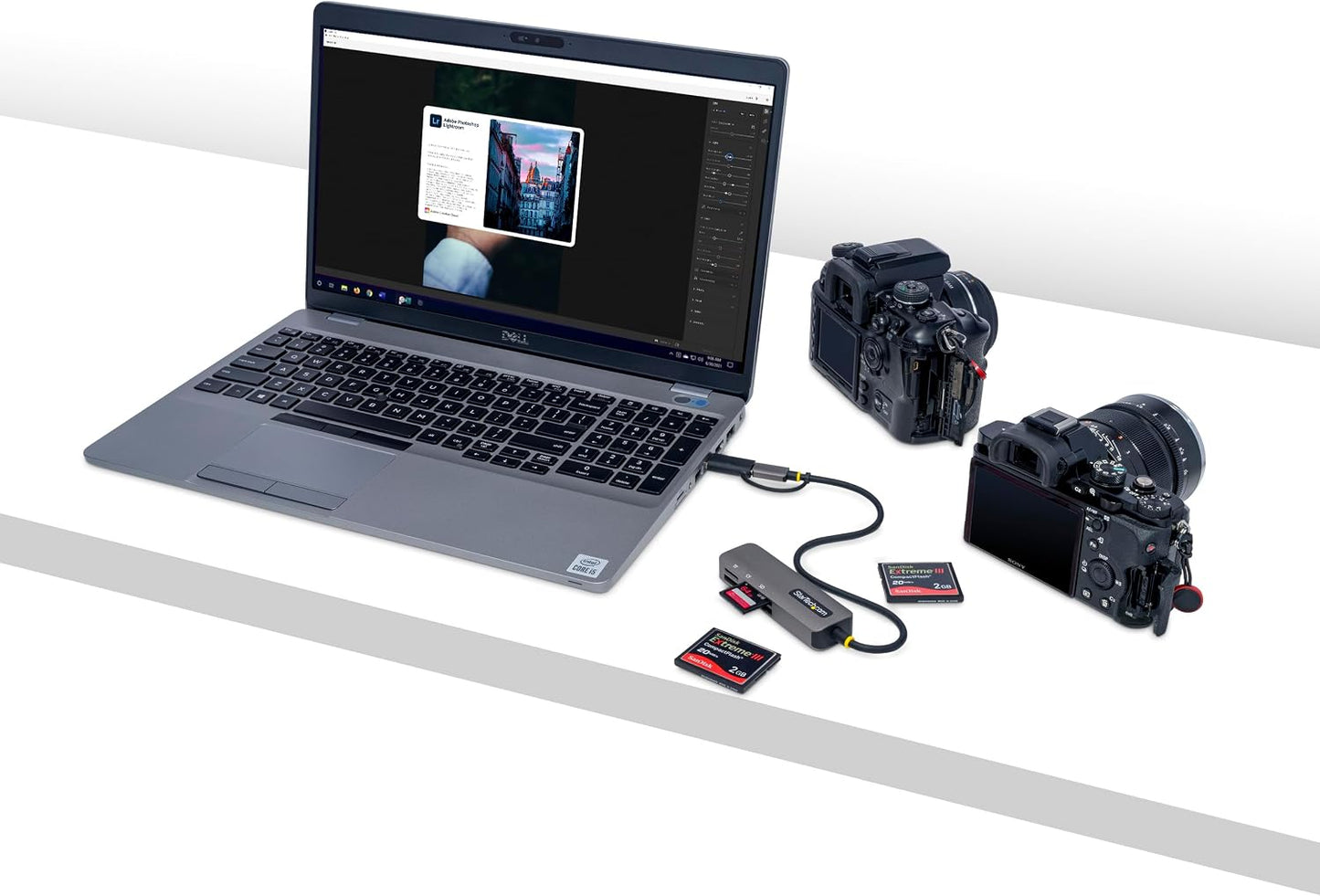 StarTech.com 3.0 StarTech USB Multi-Media Memory Card Reader, SD/microSD/CompactFlash, USB-C External Card Reader