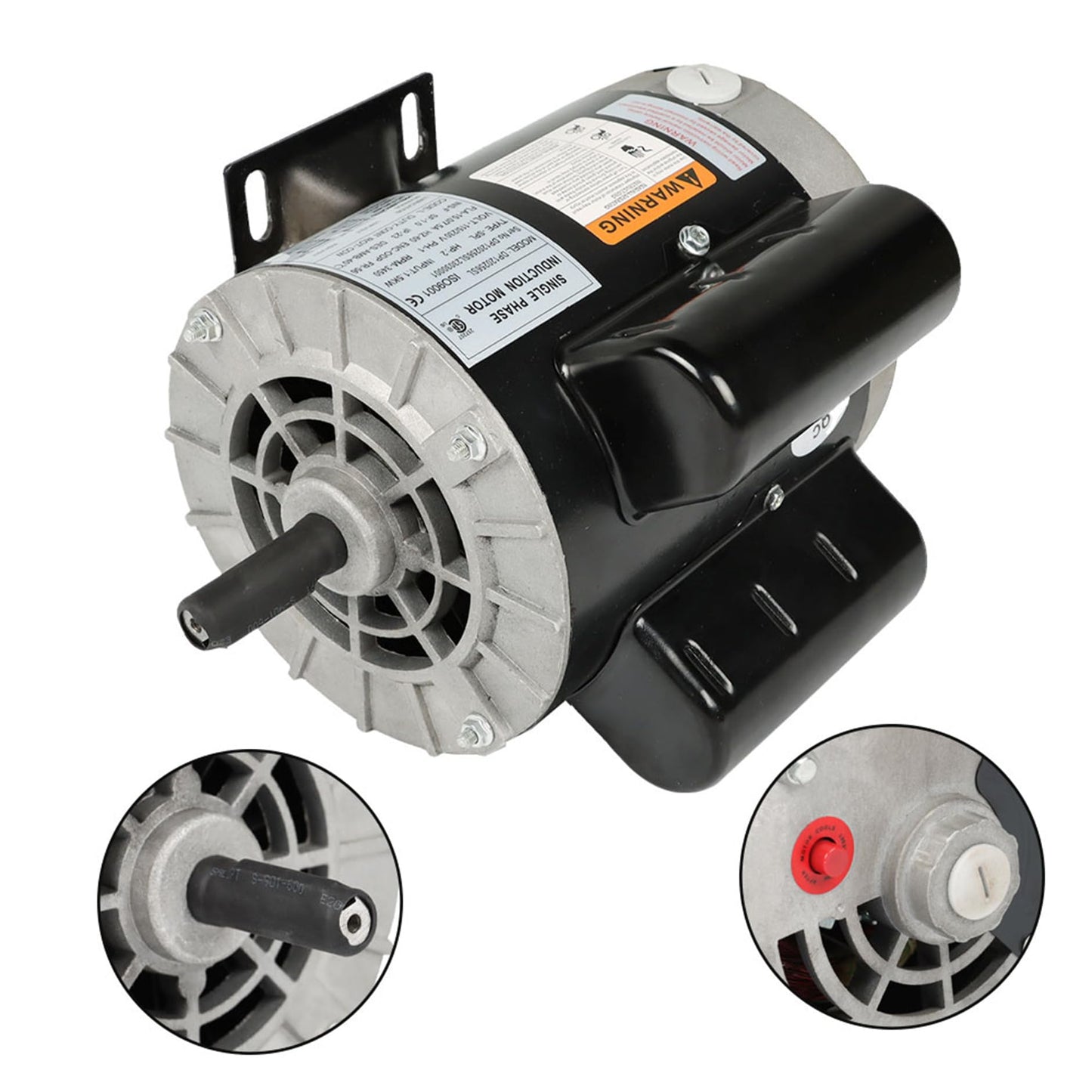 Air Compressor Motor 2 HP SPL Motor 56 Frame 5/8 Inch Shaft 120/240V