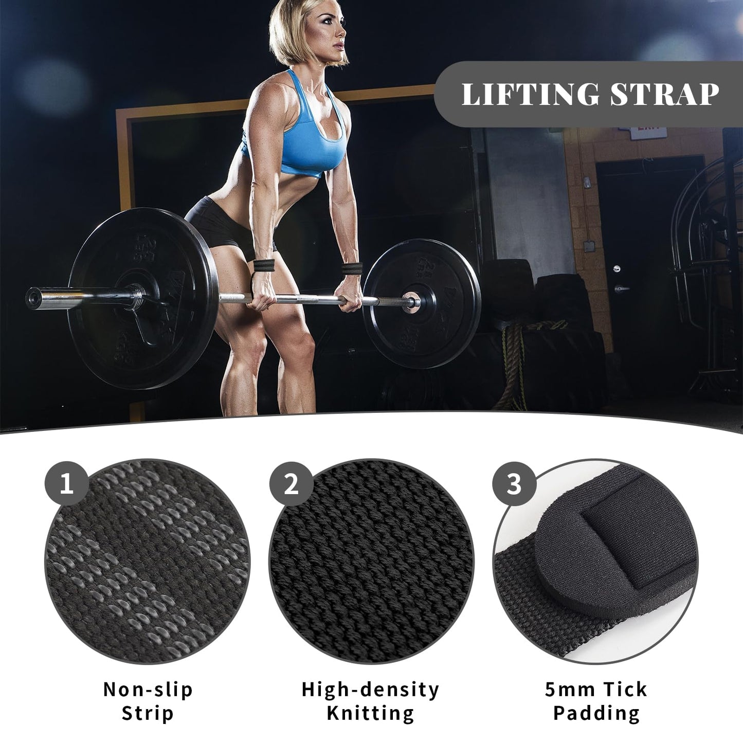 Barbell Pad Set,10 Pcs Barbell pads For Hip Thrust Squat & Lunges Support,With 2 Workout Ankle Straps, 2 Workout Gloves, 2 Gym Straps Weight Lifting, Resistance Bands,Olympic Bar Pad,Carry Bag (Black, Large-Gloves)
