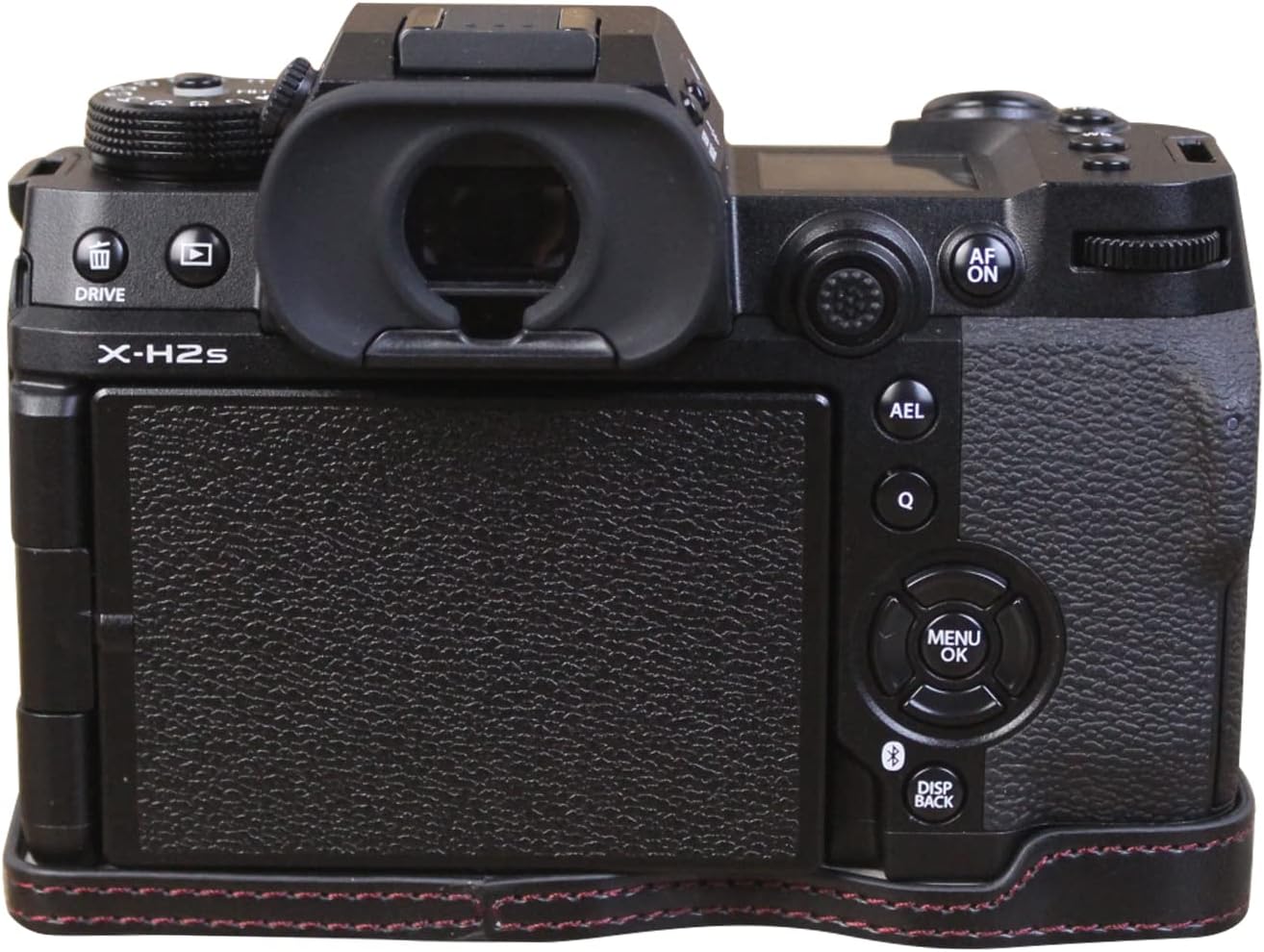 Rieibi X-H2S/ X-H2 XH2S/ XH2 Case - Quality PU Leather Half Case for Fujifilm Mirrorless Digital Camera - Black