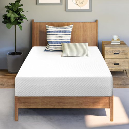 Neo Sleep 10-Inch Twin Cooling Gel Memory Foam Mattress - Medium Firm, Pressure Relief, CertiPUR-US Certified