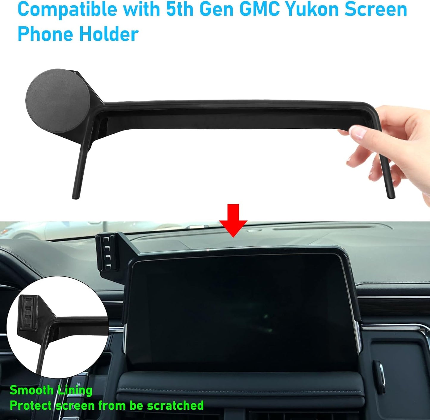 APESER 2021-2024,Cell 10.2 inch Screen,360 Magnetic Phone Holder Mount Compatible with Chevy Suburban Tahoe/GMC Yukon