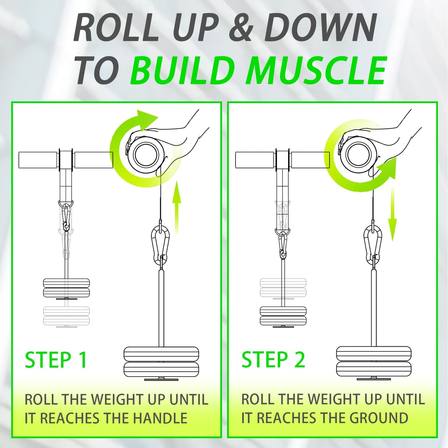 Forearm Strengthener Roller with Loading Pin and Thick Foam Grip – Multi-Functional Wrist Roller & Arm Blaster for Forearm, Wrist, and Grip Strength Training