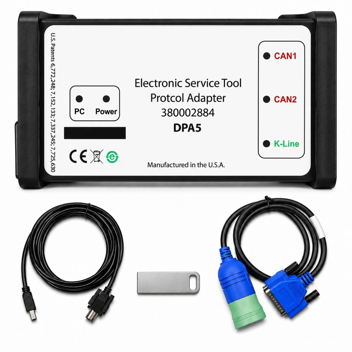 380002884 ESTV8.6 DPA5 Diagnostic Tool Kit/Dearborn Protocol Adapter 5 - fits forNew Holland Electronic Service Tools for Tractor Truck Loader Excavator