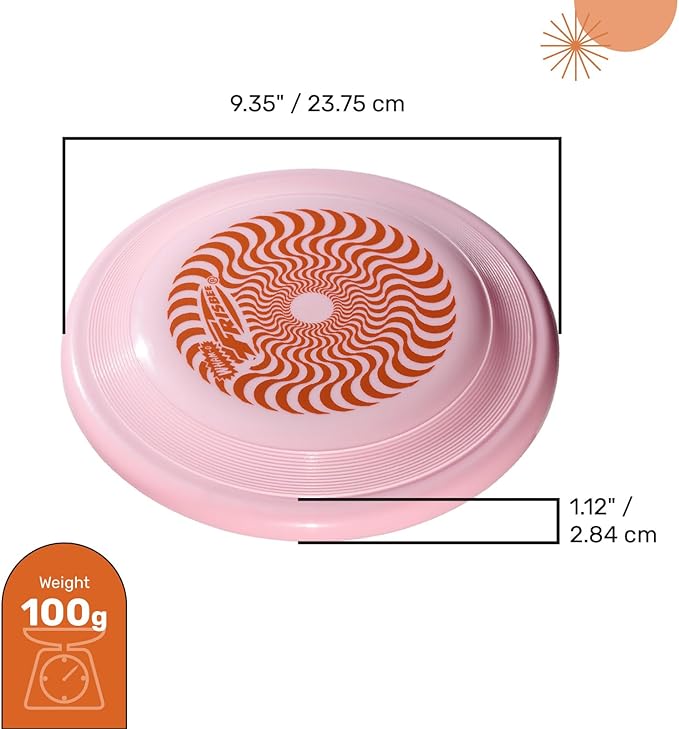 Wham-O Frisbee Fastback Flying Disc, 9.35 Inch Dog-Friendly Lightweight Sports Disc Toy for Outdoor Beach Backyard Games,Team Sports and Family Fun - 100g