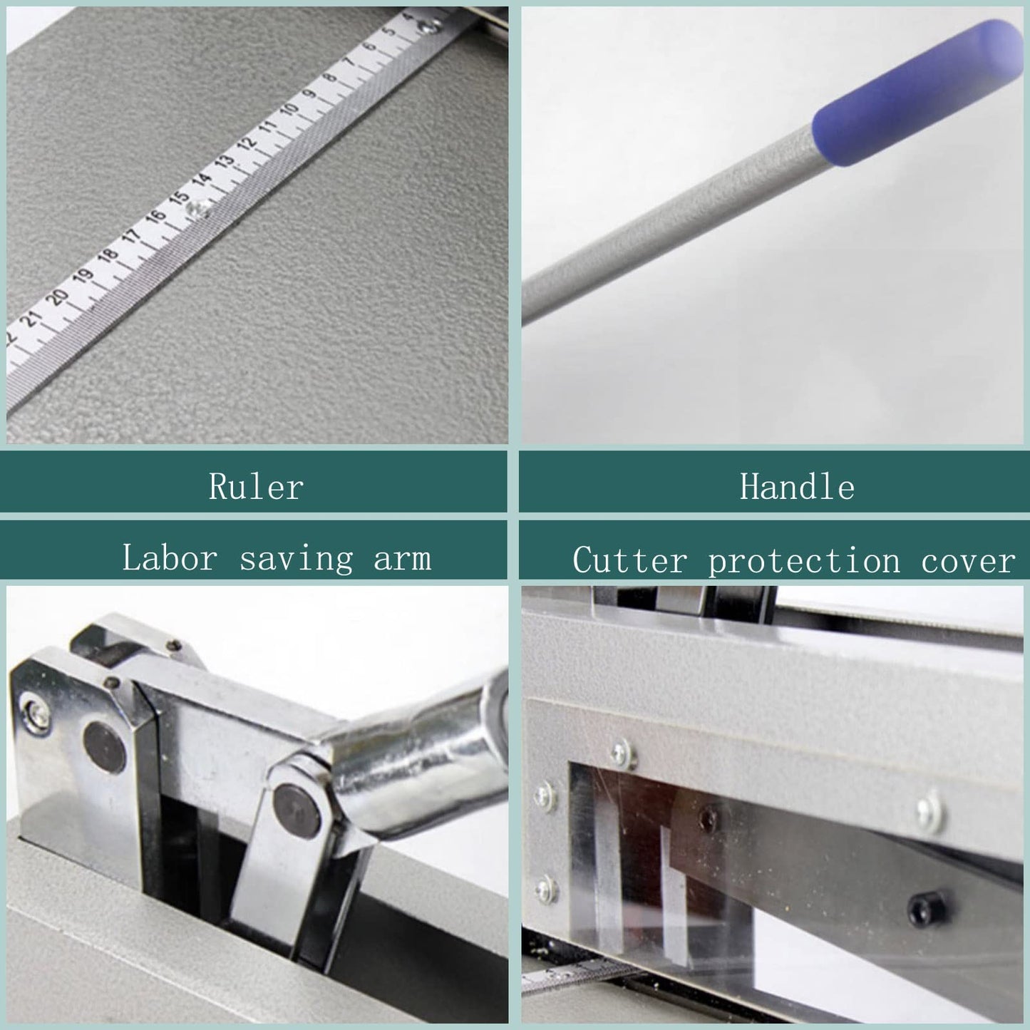 PreAsion Manual Guillotine Metal Shear Hand Plate Shear Heavy Duty Metal Steel Aluminum Copper Sheet Cutter PCB Board Polymer Plate Cutting Machine