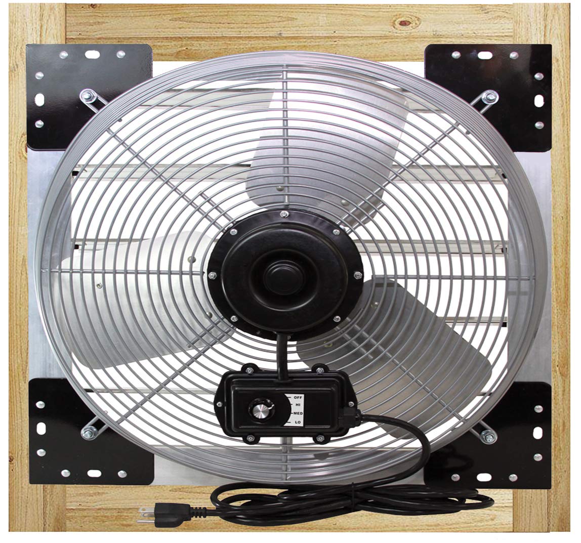 VES SF-20000-01 Shutter Mount Exhaust Fan,115V,20"