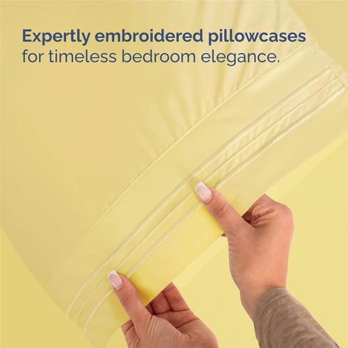 Hotel Luxury Twin XL Sheet Set by [Brand Name] - Comfy, Breathable & Cooling - Ultra-Soft, Deep Pockets - Yellow