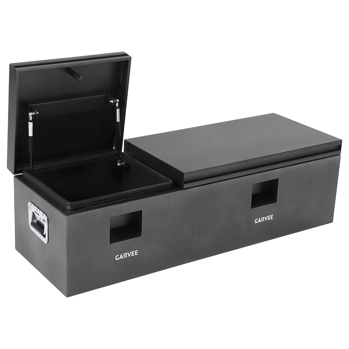 GarveeTech 56 Inch Truck Bed Tool Box, Heavy Duty Steel Truck Tool Box w/t-Handle Latch for Pickup Truck, Utility Tractor, RV, Waterproof Tool Chest for Storage & Organization, 56 × 16× 14 inch
