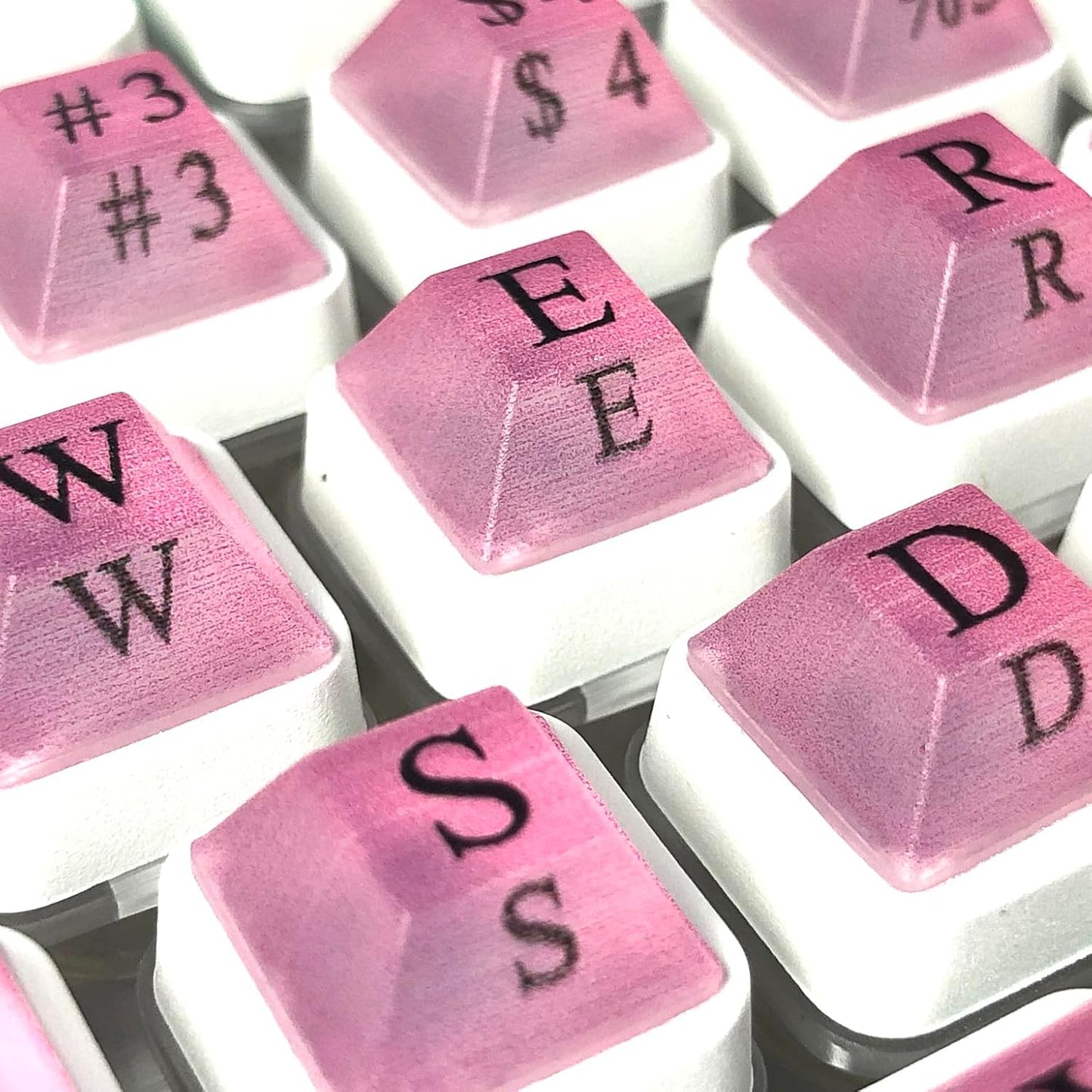 Zooplan 80 Pcs Self-Adhesive PC Keyboard Keys for Long Nails Typing and Gaming, Anti-Damage Symbolic and Alphanumeric
