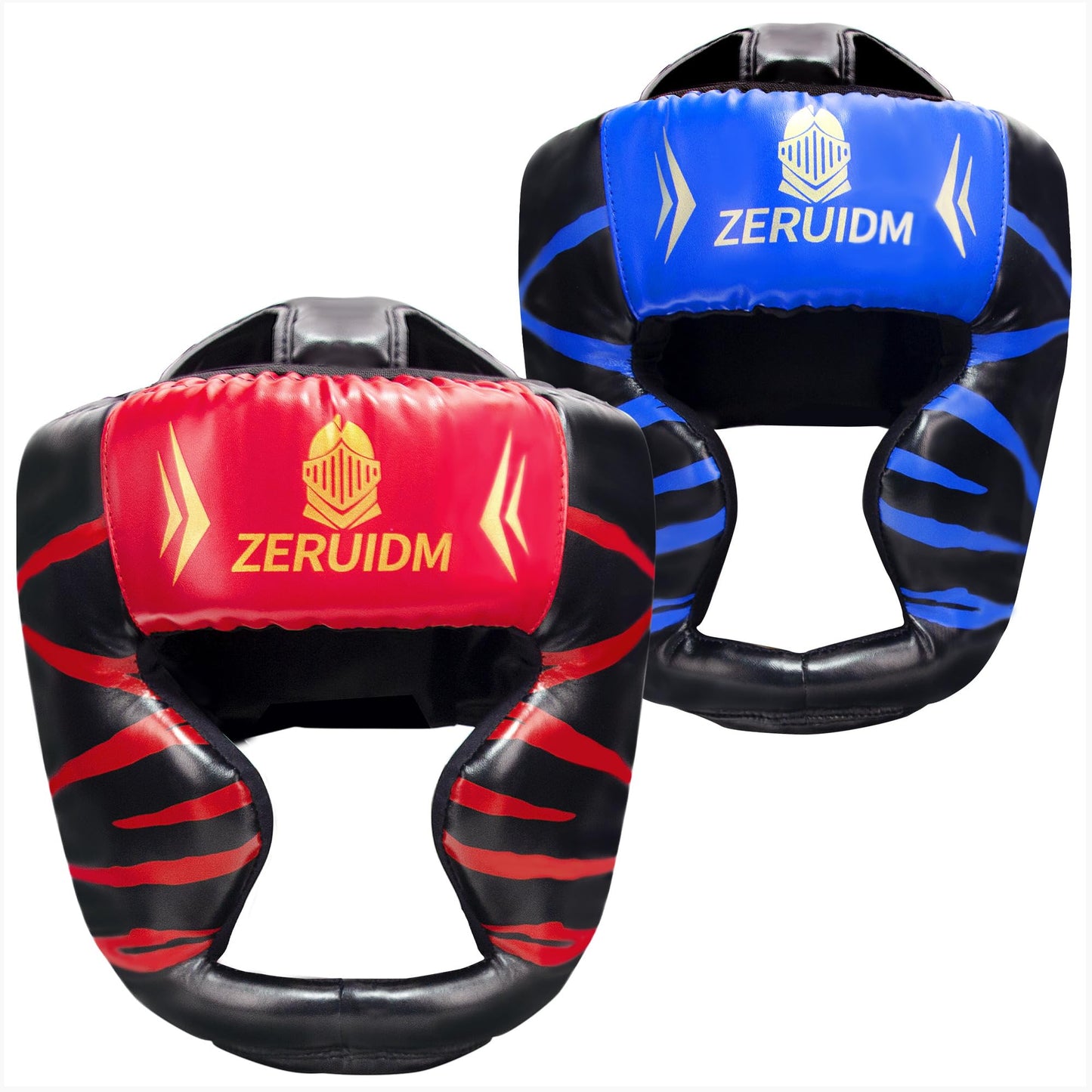2 Pack Boxing Headgear for Adult Youth Kids, Thickened Training Sparring Head Guard, Adjustable MMA Helmet for Kickboxing, Muay Thai, Boys Gift