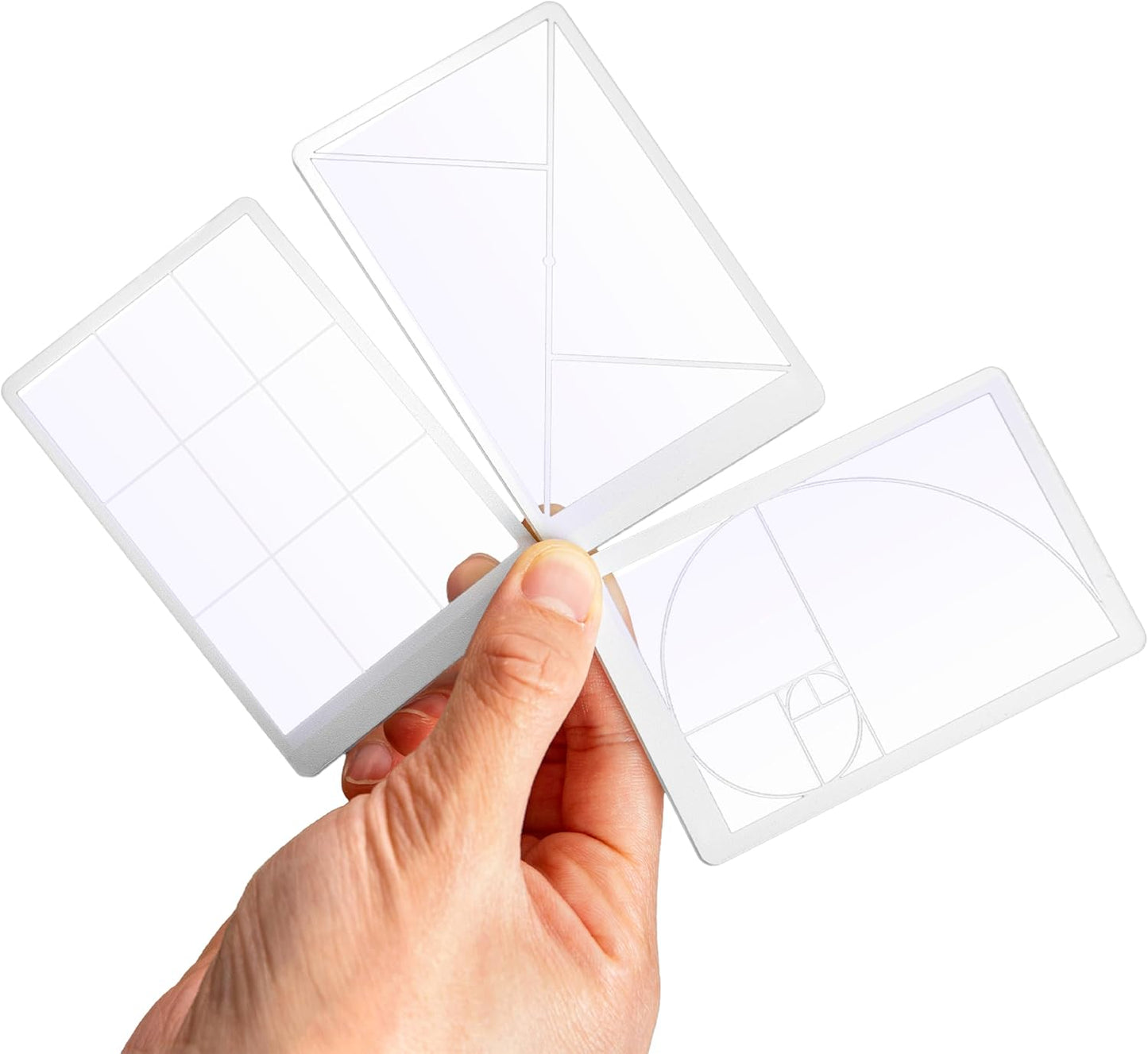 Fibonacci View Finder for Artists & Photographers - Golden Ratio Viewer - Fibonacci Composition View Finder |