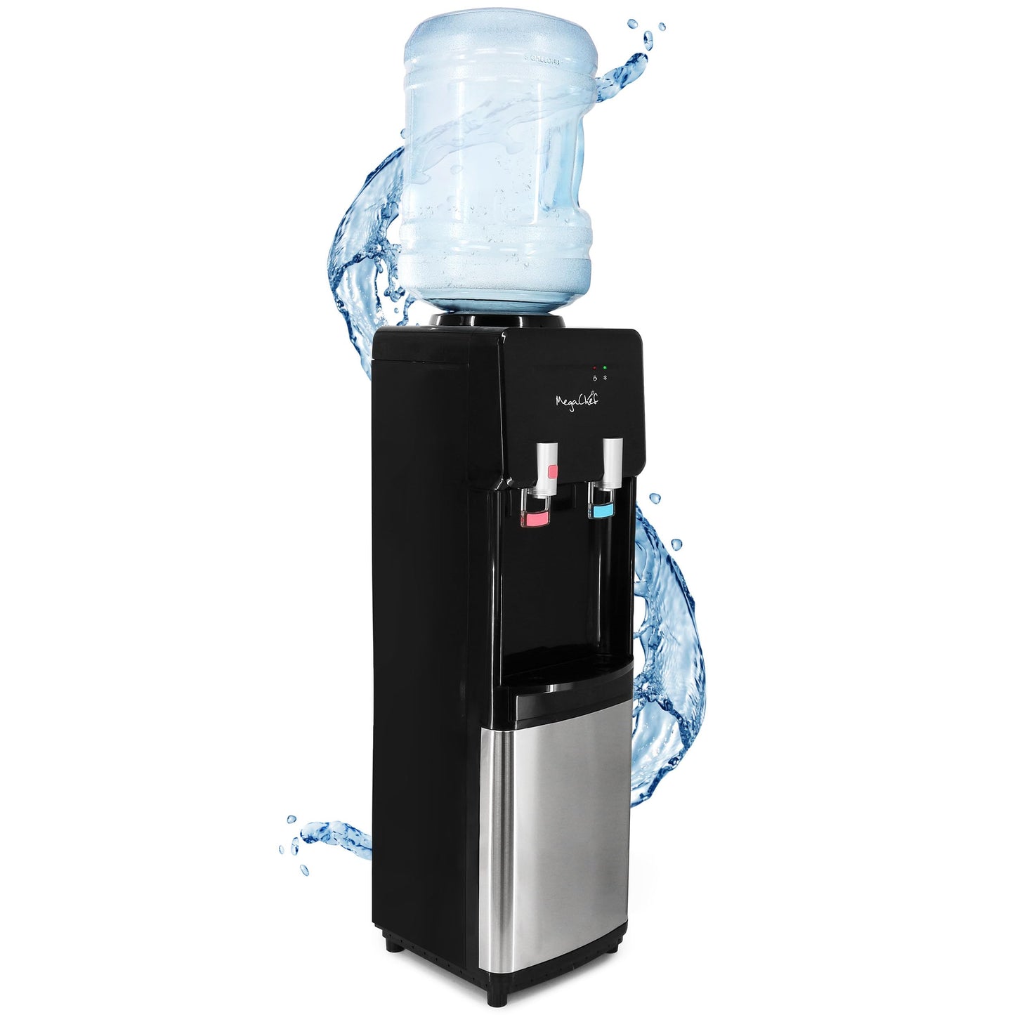 MegaChef Hot/Cold Water Dispenser (Stainless Steel, 5 Gallon)