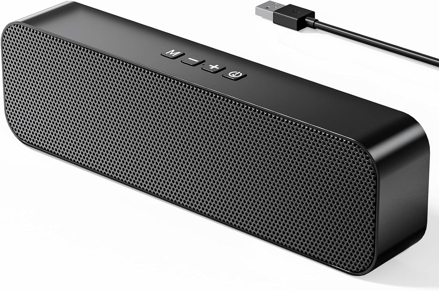 KASOHQEE 3.5mm USB Computer Speakers,Pc Speakers for Desktop,Stereo Sound & Rich Bass,with Aux-in,Bluetooth,TF Card