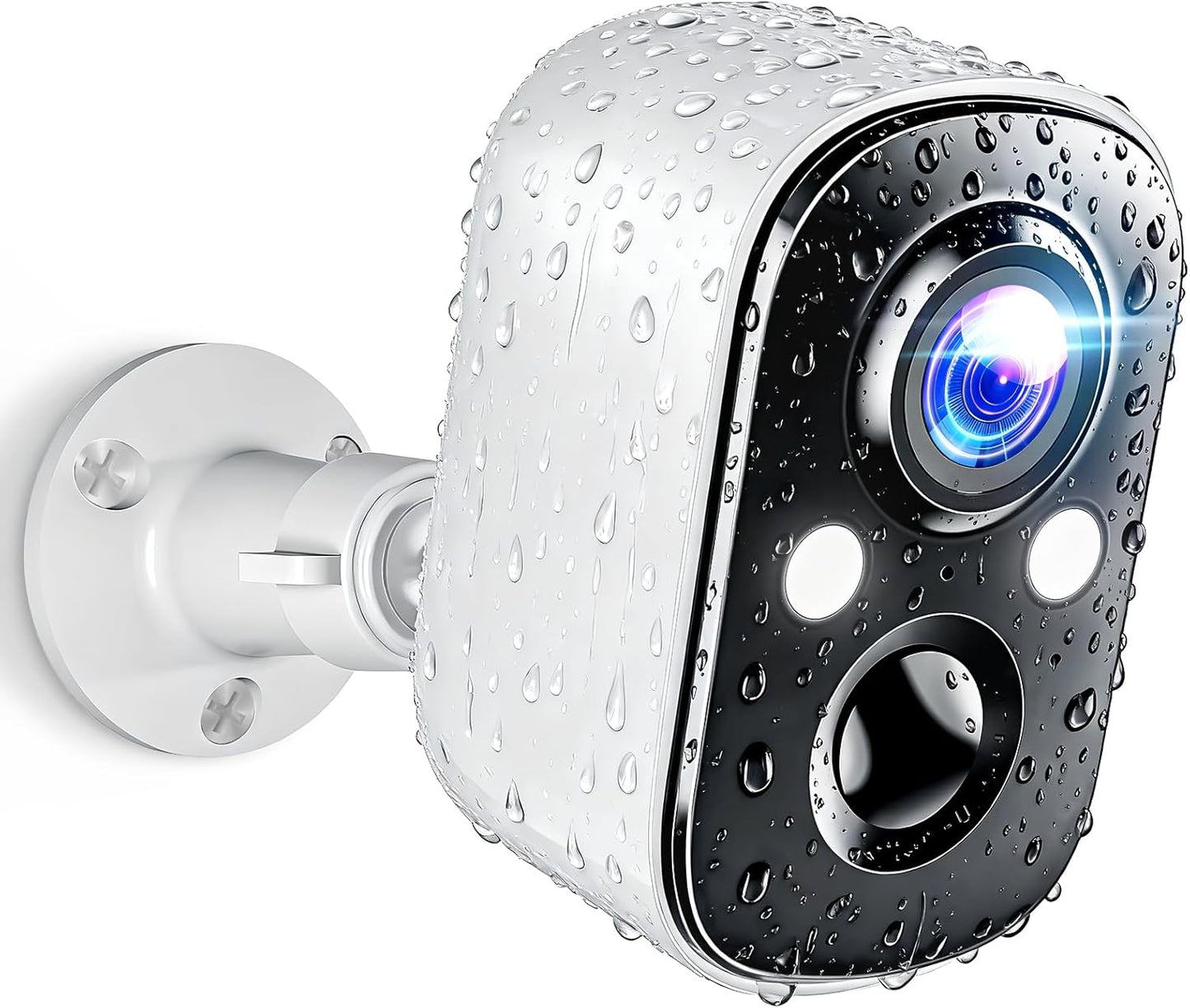 Techage 2K 2-Way IP66 Security Cameras Wireless Outdoor, Battery Powered WiFi Cameras for Home Security with AI Motion