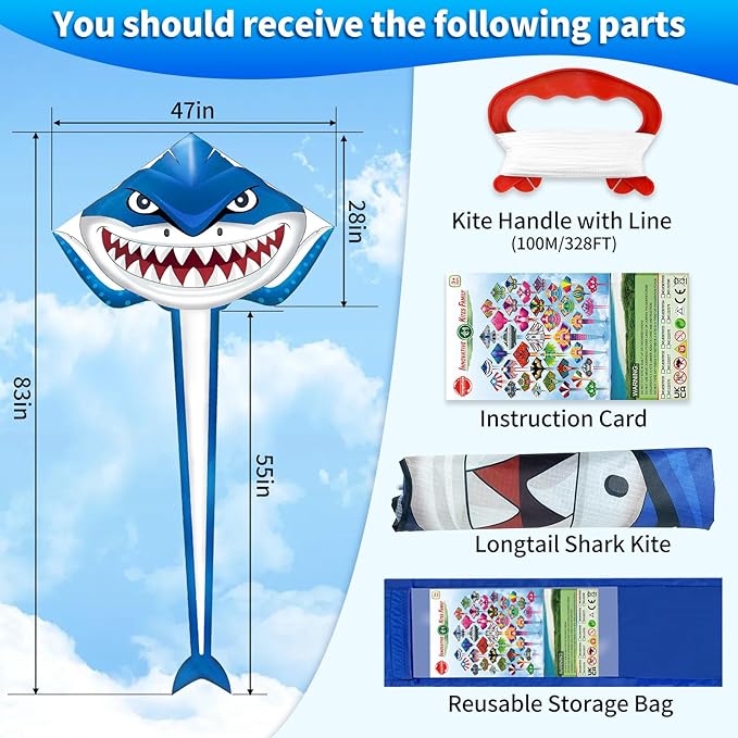 Kite for Kids Ages 3-5 4-8 & Adults, Flying Toys| Beach Toys| Outdoor Toys, Easy to Fly Butterfly Kites with Handle and 328FT Kite String, Large Kites for Boys Girls Birthday Gifts Party Favor Games
