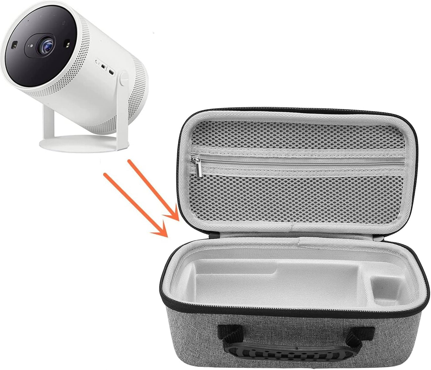 Generic 3 Portable Carrying Case, for Projector Bag EVA Waterproof Shakeproof Video Projectors Nebula Capsule