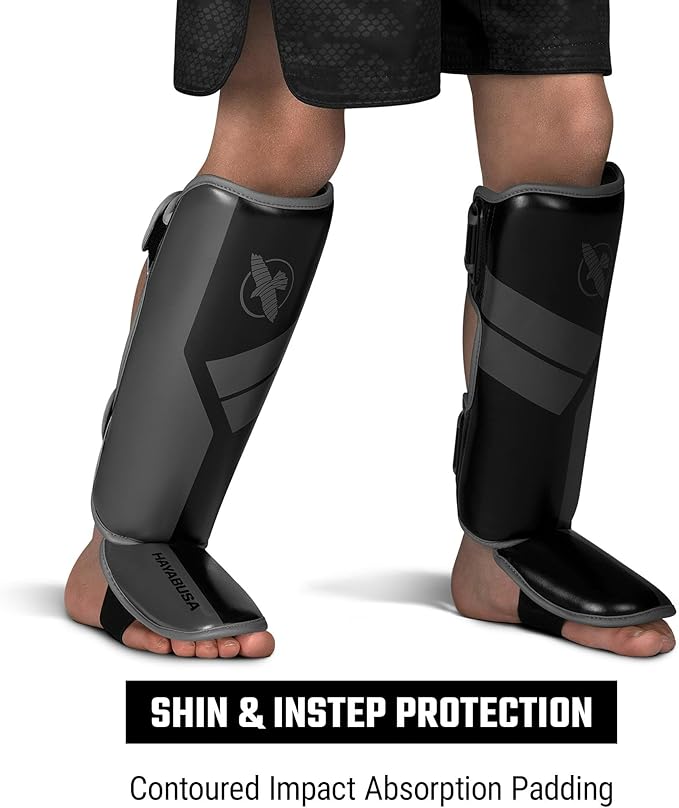 Hayabusa S4 Kids Shin Guards, Muay Thai, MMA, Kickboxing, Martial Arts