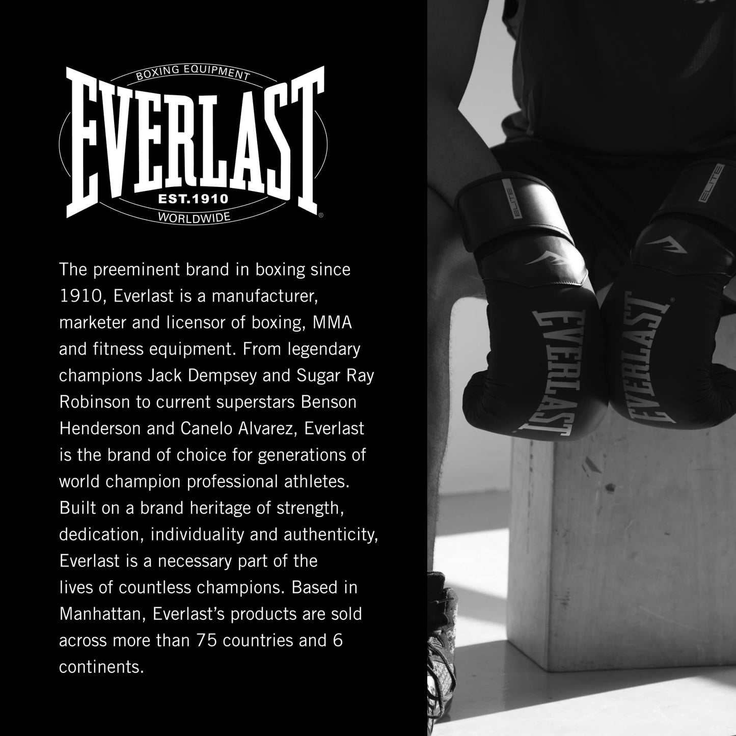 Everlast Elite 2 Boxing Gloves | Pro Training & Heavy Bag Gloves | Men & Women | Ventilated Palm | Multi-Layer Protection | Navy, 16 oz