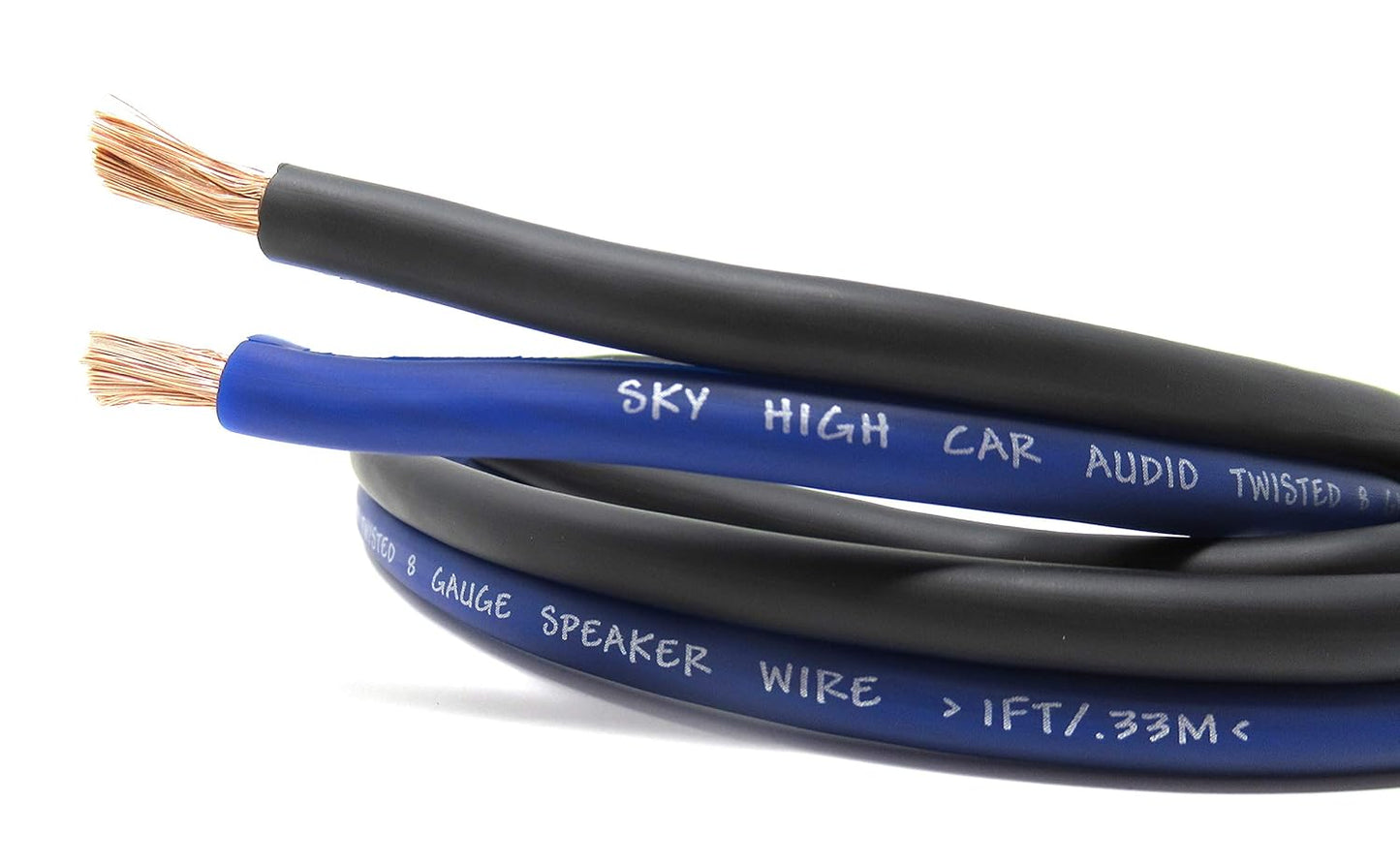 Sky High Car Audio 25' 8 feet True Gauge AWG CCA Speaker Wire Car Home Audio