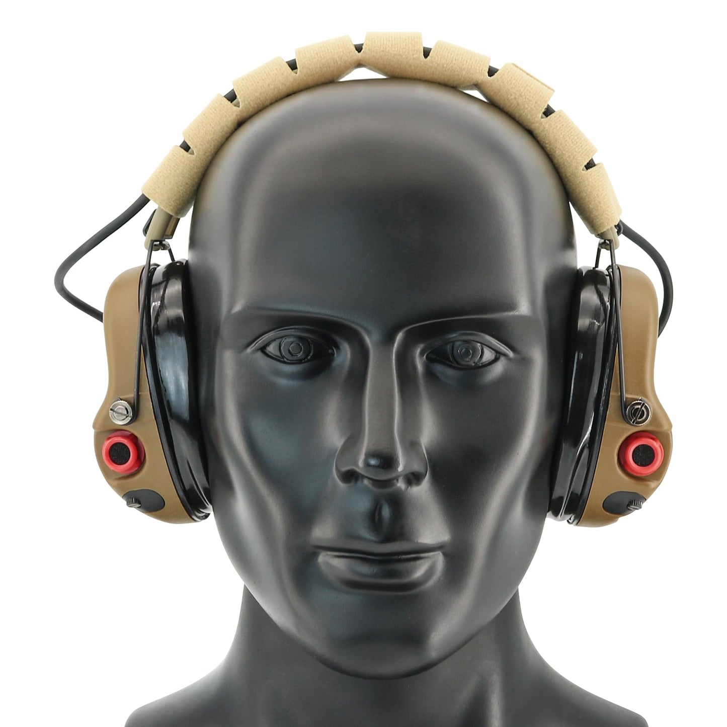 TACGZGJSM M300 Tactical Headset Noise-canceling Electronic Shooting Earmuffs for Hearing Protection Sound Amplification,Hunting,Airsoft(Coyote Brown)