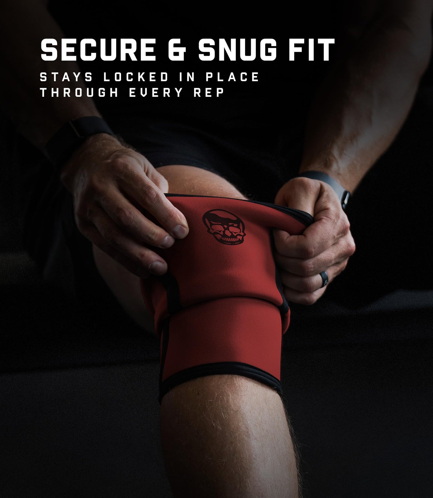 Gymreapers 5MM Knee Sleeves for Weightlifting, Squats, Powerlifting, and Functional Training – Compression Knee Support for Men & Women – Joint Protection & Recovery – Pair (Red, XX-Large)