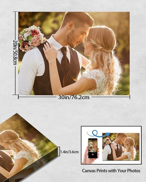 AbcCustomize Custom Canvas Prints - Personalized Photo Art for Home Decor | Fast Shipping & Ready to Hang
