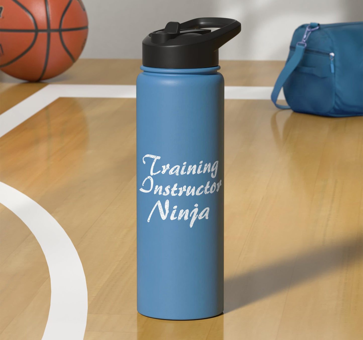 Training Instructor Tshirt Job Occupation Funny Work Stainless Steel Insulated Water Bottle