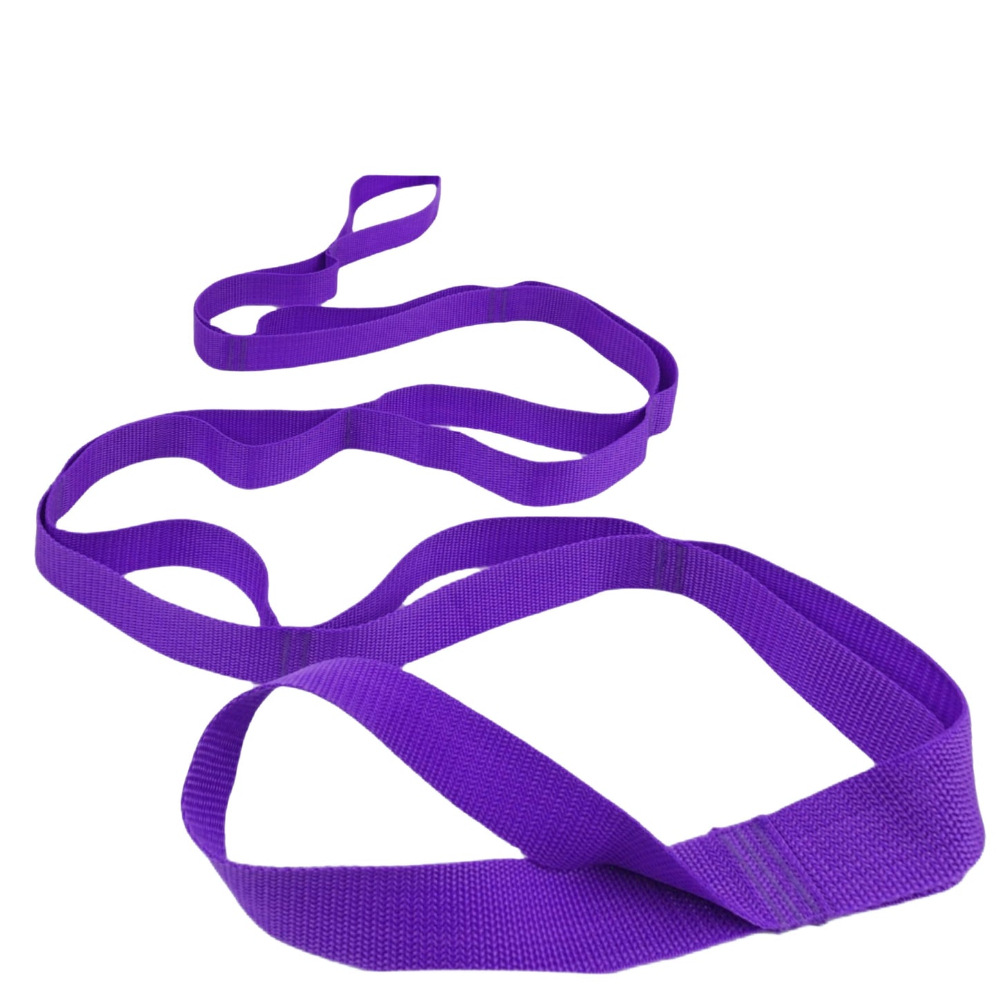Scotamalone Stretching Strap Yoga Strap Physical Therapy for Home Workout, Exercise, Pilates and Gymnastics, 10 Loops Non-Elastic Stretch Bands with Aesthetic Packaging for Women & Men