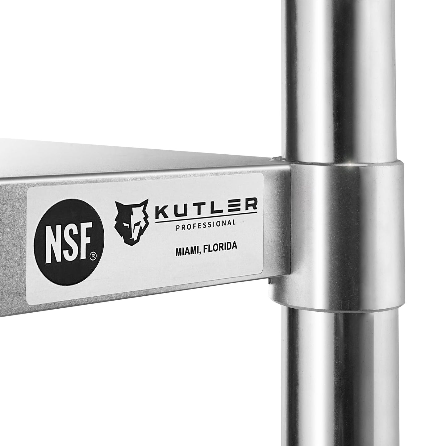 KUTLER Stainless Steel Table 30 x 72 Inches, NSF Heavy Duty Commercial Kitchen Prep and Work Table with Undershelf for Restaurant, Hotel, Home