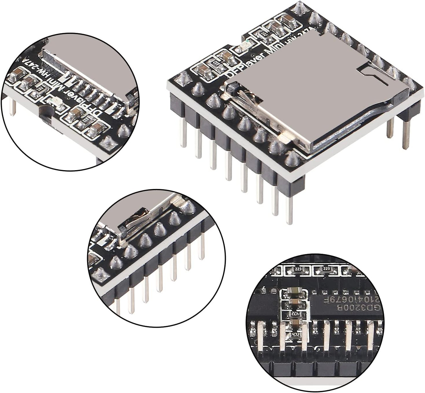 AITIAO 10Pcs MP3 MP3 MSP430, Mini Player Audio Module Voice Decode Board DFPlayer Audio Voice Music Module Supporting