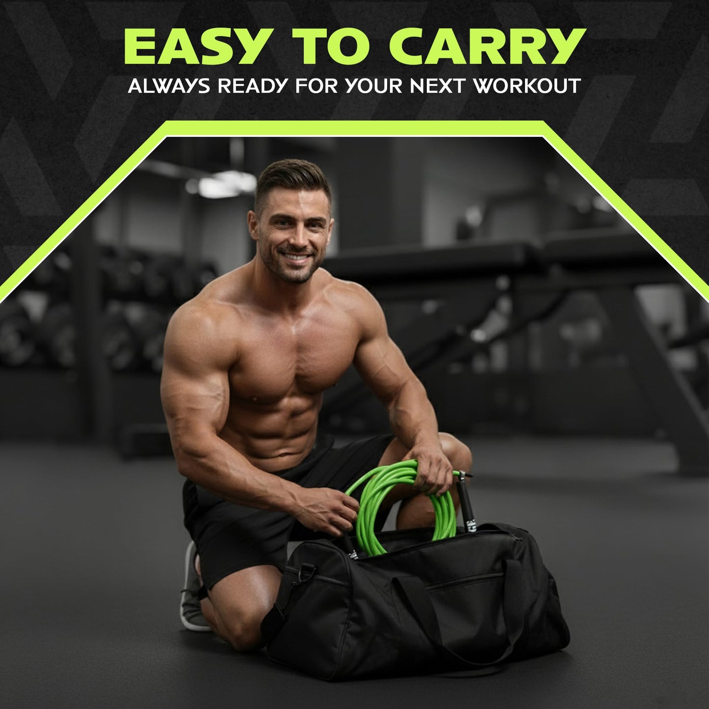Rage Fitness R2 Speed Jump Rope – Adjustable PVC Speed Rope with Smooth Bearing Handles for Beginners to Advanced, Fast Cardio & Efficient Workouts