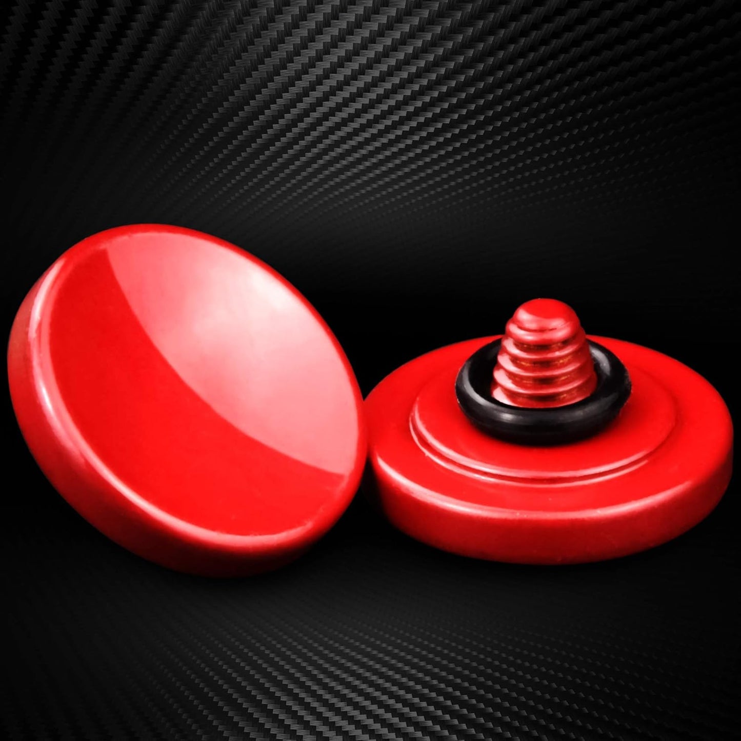(2 Pack/Red) Soft Shutter Release Button High-end Concave Camera Shutter Button