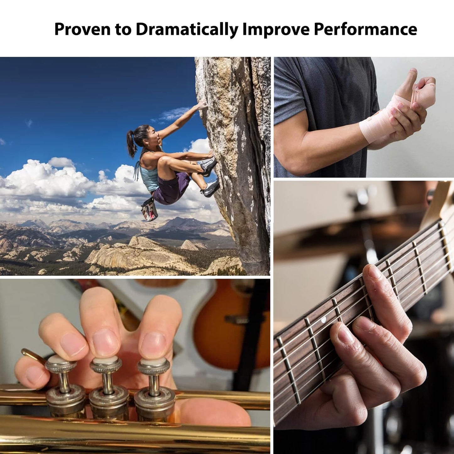 Finger Strengthener, Forearm and Hand Exerciser & Strengthener, Workout Equipment for Musician, Rock Climbing and Therapy, Hand Strengthening Rehab - Medium-Heavy