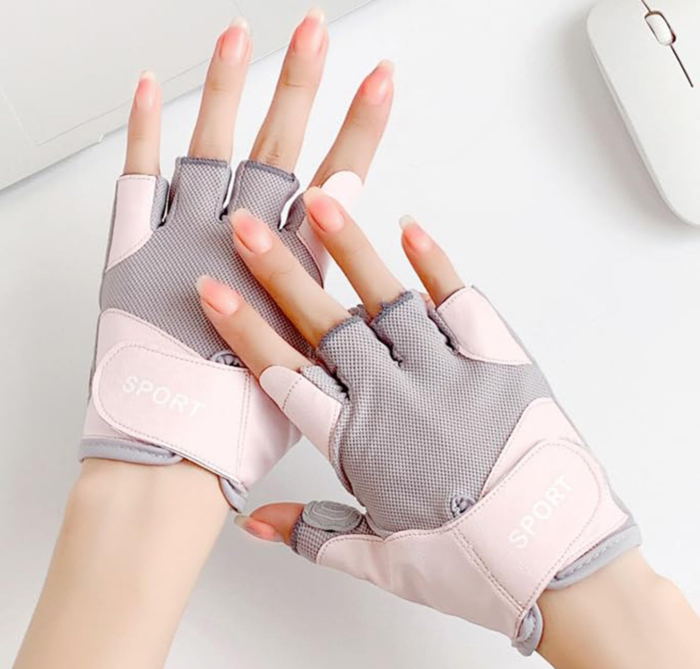 Mealah Workout Exercise Gloves for Women - Breathable Lightweight Fingerless Gym Gloves for Weightlifting Cycling Training
