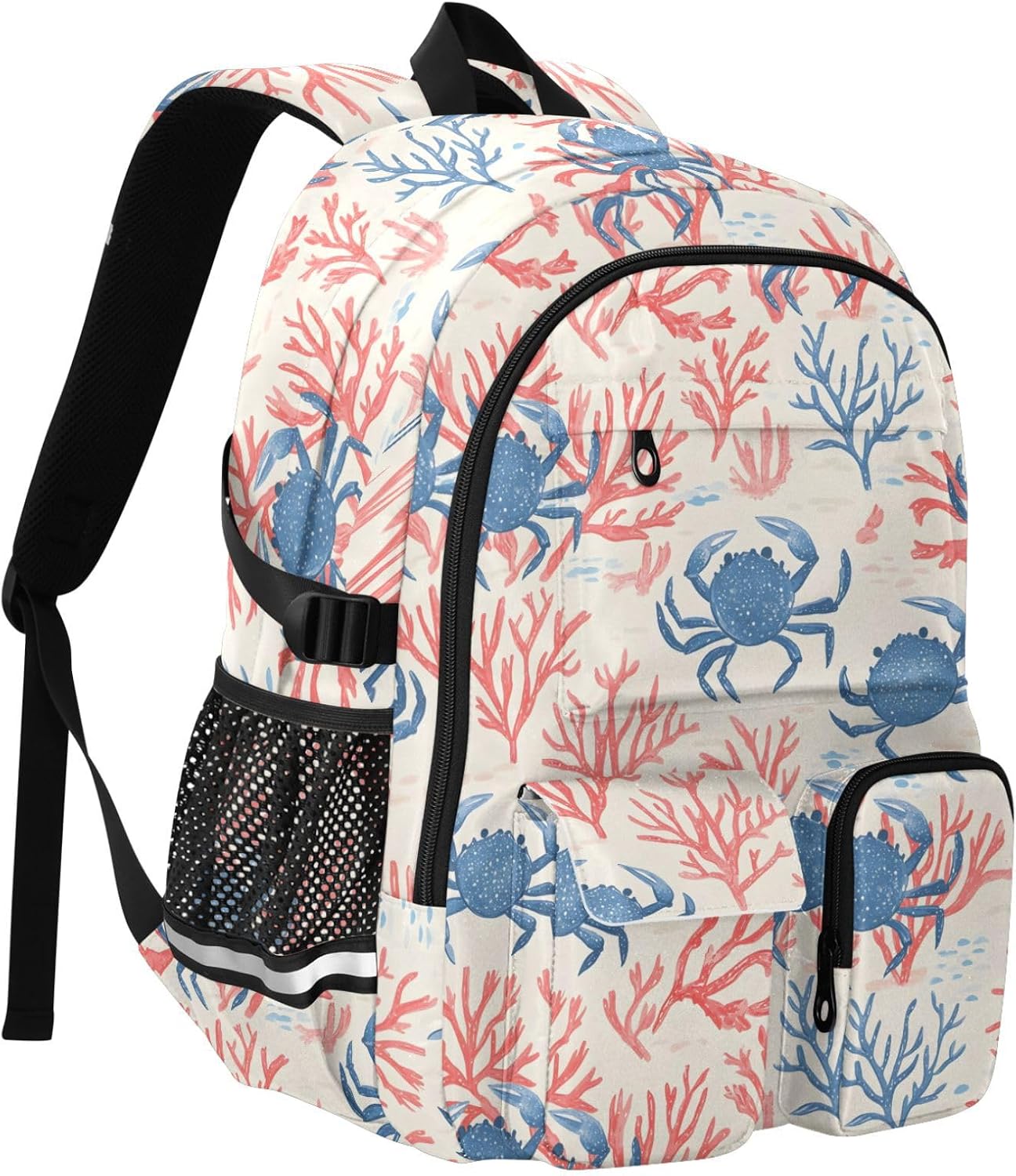 Backpack Backpack Daypack ALAZA School for Teen Girls Boys Ocean Crab Coral Kids Purse College Laptop Bookbag Casual