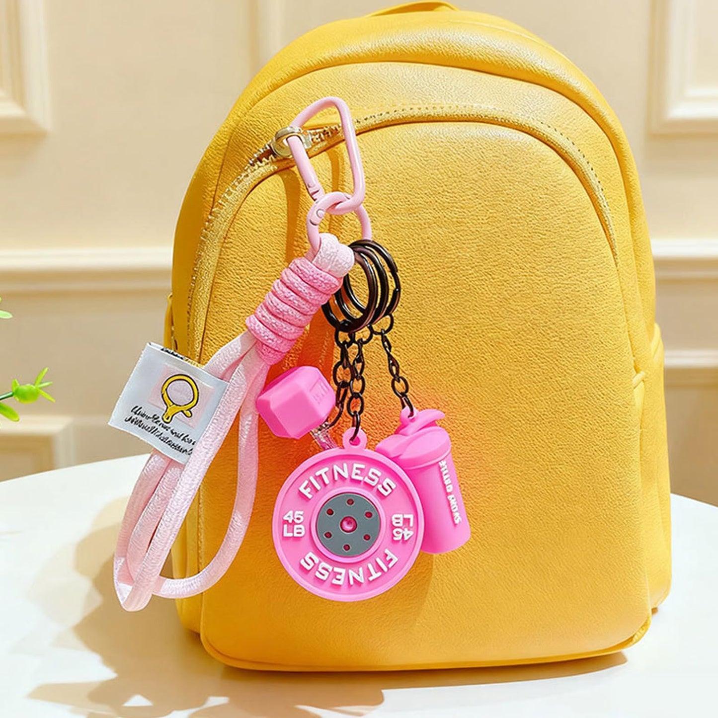 MervothixA Fitness Keychain, Dumbbell & Weights Keychain, Gym Bag Charms & Fitness Accessories for Women Men, Cute Mini Keychains for Gym, Perfect Workout Gifts for Gym Lovers