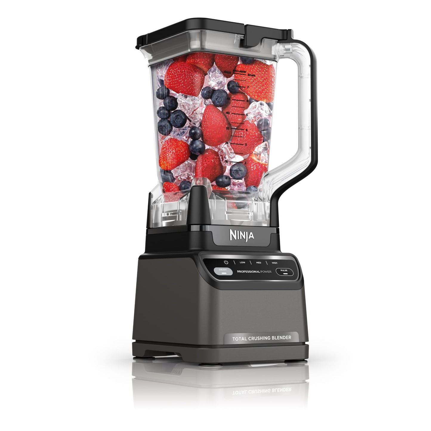 Ninja Professional Blender 2.0 | Smoothie Maker, Drink Mixer, Grinder, Ice Crusher | Total Crushing Technology, Auto-iQ Program, 1200W Power, XL 72-oz. Pitcher | Dark Grey | BR201AMZ