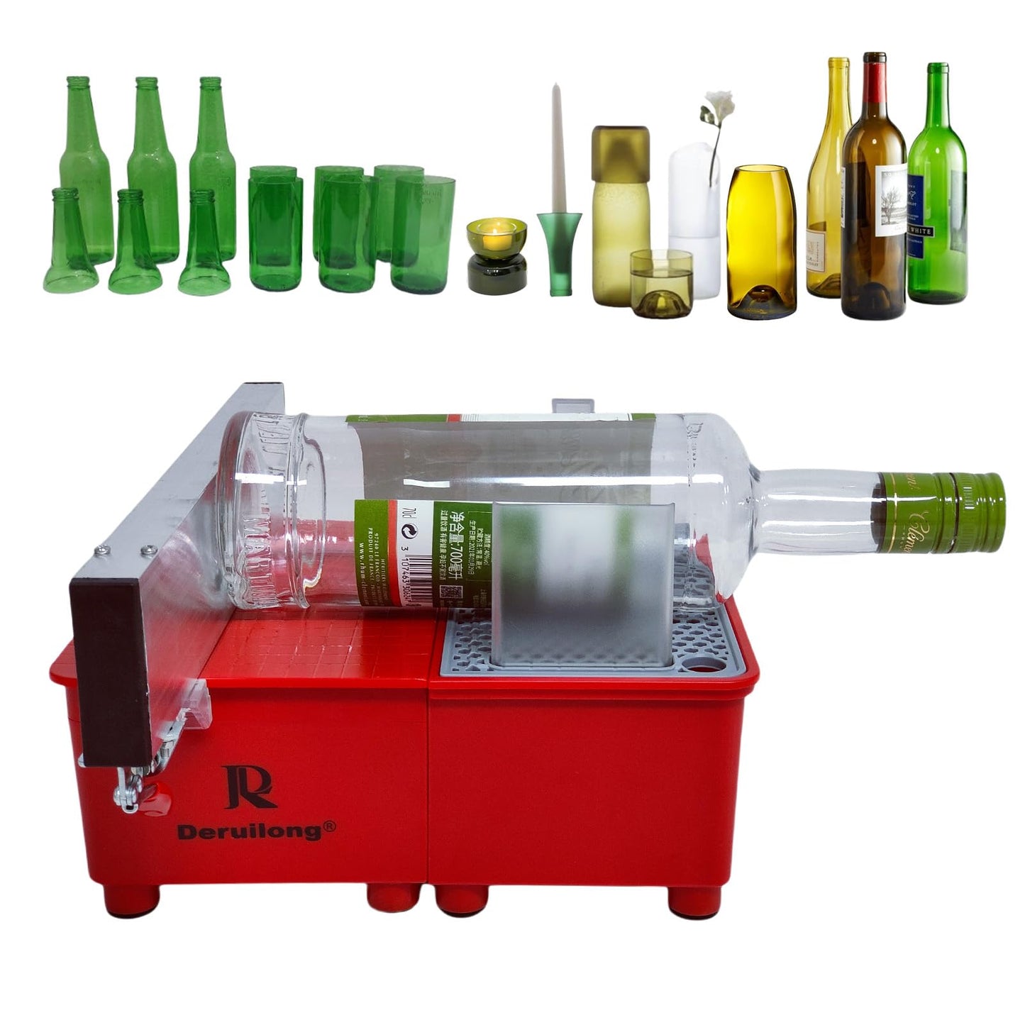 Electric Bottle Cutter Glass Bottle Cutter, Glass Stone and Brittle hard materials Cutting, Trimming, Sawing with diamond coated saw blade Deruilong