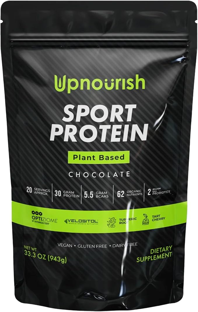 Vegan Sport Protein Powder Chocolate 20 servings ??30g Plant Based Protein, VELOSITOL, BCAAs, Organic Greens & Fruits, Probiotics, Tart Cherry for Post Workout Recovery, Inform Sports Certified Keto