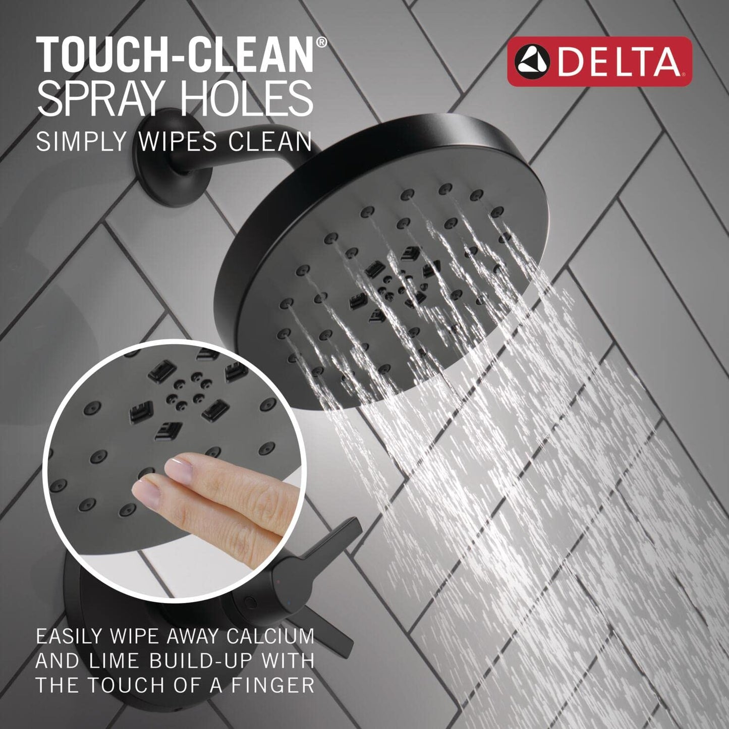 Delta Faucet T17T471-BL Galeon Tub/Shower, Matte Black