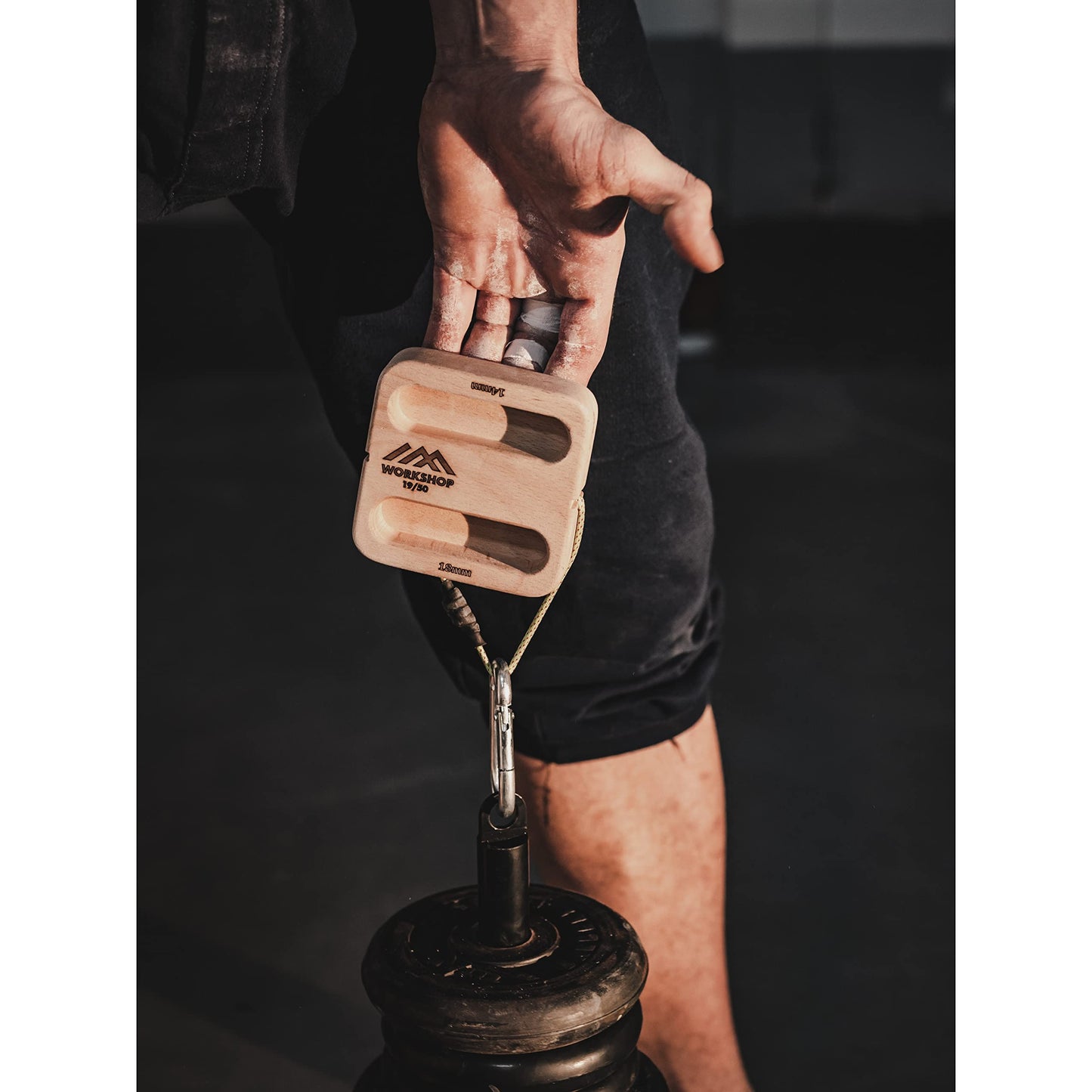 Workshop 19/50 Portable Hangboard – Compact Fingerboard & Pinch Grip Trainer for Climbing, Bouldering and Grip Strength Training Anywhere