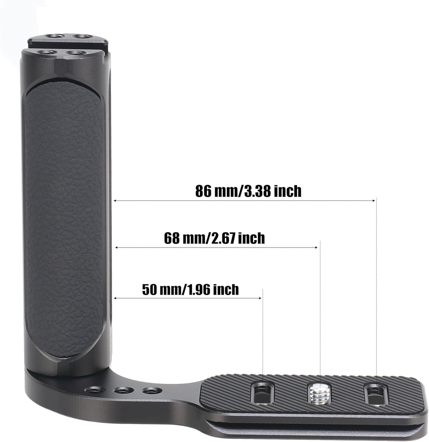 JLWIN Universal Camera Side Handle Grip with Arca Swiss Plate for Canon Nikon Sony Fujifilm DSLR Camera
