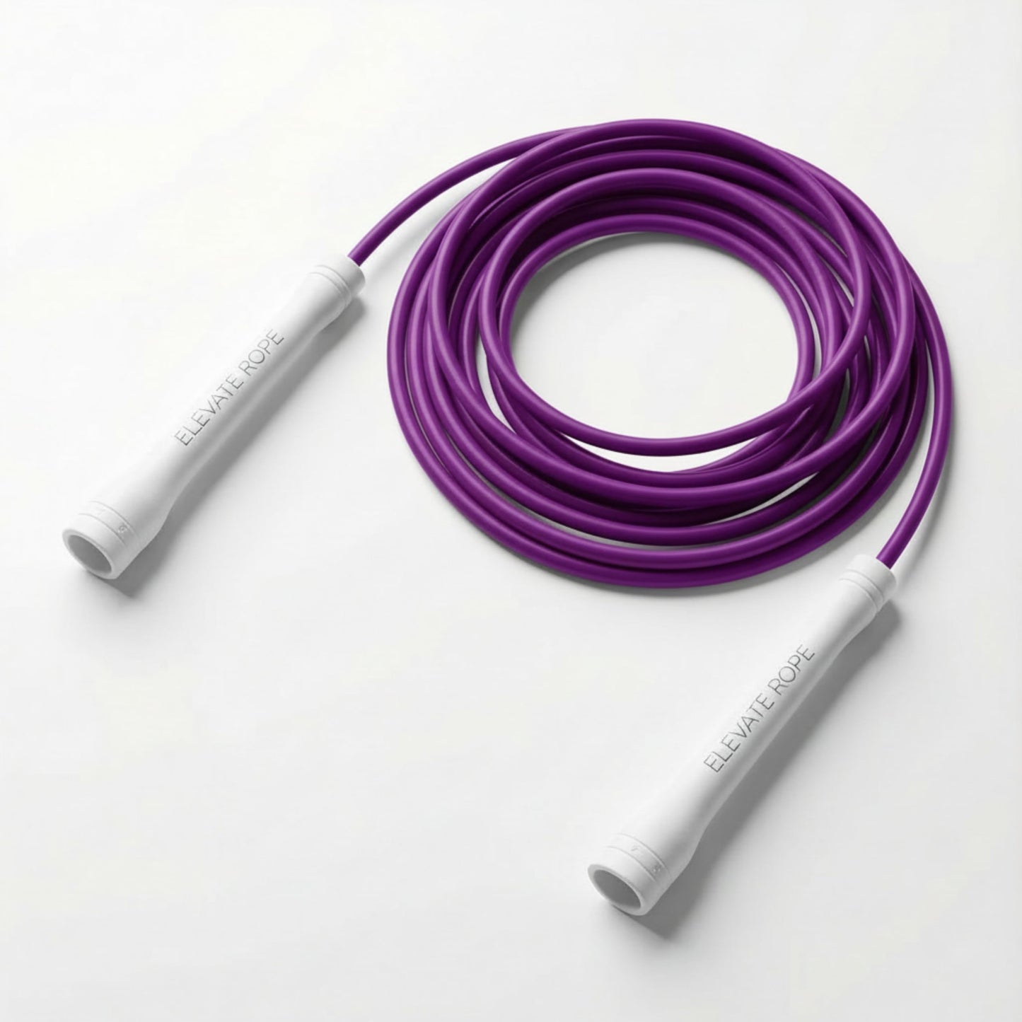 Elevate Rope Professional Speed Rope - 3m Adjustable Skipping rope, 5mm PVC with Nylon Core for Cardio, Double Unders & Crossfit - Durable Jump Rope Used for Indoor/Outdoor Training. (Purple)
