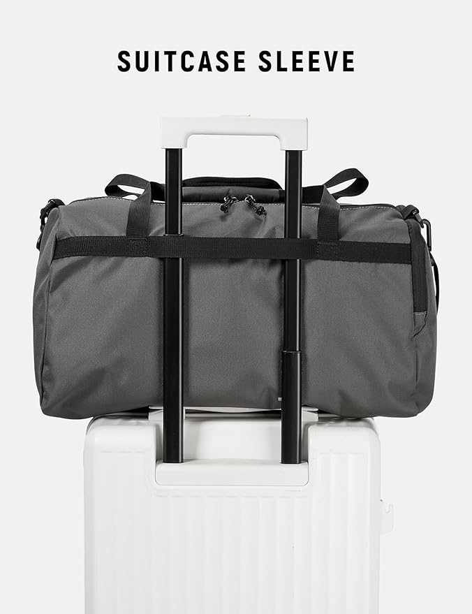 SKYSPER 30L Gym Duffel - Sports Bag Small with Wet Pocket for Sport, Travel, Fitness & Workout Men Women(Gray)