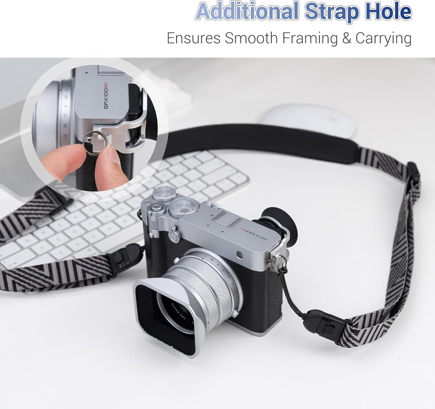 100RF GFX100RF 100 Extended GFX Eyecup Eyepiece, Round Soft Silicon Viewfinder Eye Cup Eyeshade Cover Protector